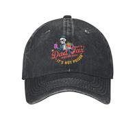PIORUJK Papa Impôt S’Assurer Que ce n’est Pas Poison Casquette de Baseball Vintage en détresse Lavé Squelette Casquette De Soleil Unisexe en Plein Air Été Cadeau Chapeaux Casquette