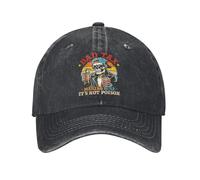 PIORUJK Papa Impôt S’Assurer Que ce n’est Pas Poison Drôle Hommes Femmes Casquettes de Baseball Fête des pères Chapeau en Denim en détresse Vintage Cadeau Soleil Cap
