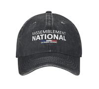 PIORUJK Retro Rassemblement National La France Revient Casquette de Baseball Distressed Denim Snapback Hat 2027 Outdoor Workouts Adjustable Hat