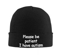 PIORUJK S’il Vous plaît Soyez Patient j’AI autisme Chapeau Automne Hiver Bonnet Casquette Calotte Unisexe