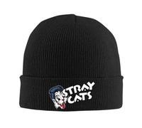 PIORUJK Stray Cats Chapeau Automne Hiver Bonnets Street Band Caps Femelle Mâle Acrylique Tricoté Hat