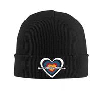 PIORUJK Tir à l’Arc Maman Cible Coeur tricoté Chapeau pour Femmes Hommes Bonnets Automne Hiver Chapeau Arc tir Casquette décontractée