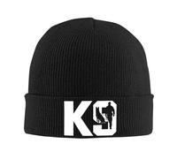 PIORUJK Tuque Unisexe K9 Team Dog Winter Skull Bonnet à Bonnet en Tricot