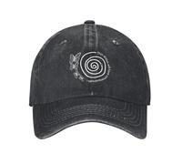 PIORUJK Vintage La Vie est étrange conséquences Casquettes de Baseball Hommes Femmes en Détresse Denim Casquette De Soleil Anime Jeu en Plein Air Déstructuré Chapeau Mou