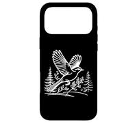 Pioui de l'est Line Art Oiseau Ornithologie Coque pour iPhone 17 Pro Max