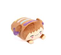 Pioupiou et Merveilles - Cushablez - Coussin Peluche Waffles 30 cm - Gaufre Moelleuse et Gourmande - Doudou Original Ultra Doux - Idée Cadeau Enfant - Déco Chambre Fun et Colorée