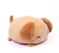 Pioupiou et Merveilles - Cushablez - Peluche Réversible - Paxton Puppy 22 cm - Chiot Mignon 2 en 1 - Rose Rêveur & Caramel Aventure - Douceur et Fantaisie - Cadeau Original Tendance et Réconfortant