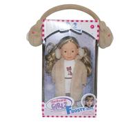 Pioupiou et Merveilles- Dimian- Poupée Frostyzz Licorne avec Cache-Oreilles pour Enfant - 30cm - Une poupée élégante dans Ses vêtements Hiver - Taille adapté pour Les déplacements