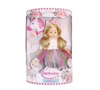 Pioupiou et Merveilles- Dimian- Poupée Molly Licorne - 40 cm - avec Son Maquillage et Accessoires - Jupe en Tulle Multicolore - Compagne Féérique - Magie et Paillettes - Motricité Fine