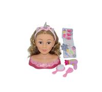 Pioupiou et Merveilles- Dimian- Tête à coiffer Molly avec Accessoires et sèche-Cheveux - Exprimer sa créativité et Ses Envies - Nombreux Accessoires pour Tester des Nouveaux Styles - 25 cm