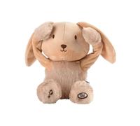 Pioupiou et Merveilles - Les Doux Bidous - Peluche Enfant Coucou et Comptine Valentin Le Lapin - A partir de 10 Mois - Piles incluses - 16309