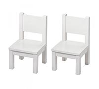 Pioupiou et Merveilles - Lot de 2 chaises - Ma première Chaise mobilier pour Enfant - Blanc