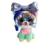 Pioupiou et Merveilles Peluche Surprise Little Bow Pets, Rainbow, 18 cm