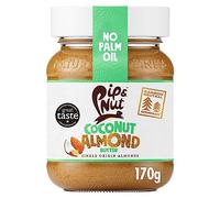 Pip & Nut - Beurre d'amande de noix de coco (6 x 170 g) | Beurre de noix naturel, sans huile de palme, sans sucre ajouté, amandes hautement oléiques, riche en graisses insaturées, sans gluten, végétalien, sans produits laitiers