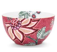 PIP STUDIO 51003195 Flower Festival Scallop Bowl Rose foncé 15 cm (1 pièce)