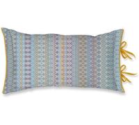 Pip Studio Ashanti Coussin décoratif Bleu Taille 35 x 60 cm