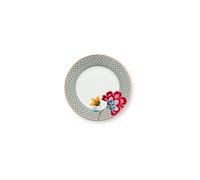 PIP STUDIO Assiette à petit-déjeuner grande 23cm BLOOMING TALES Blue bleu clair