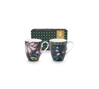 PiP Studio Berry Blues Lot de 2 gobelets à anse 350 ml