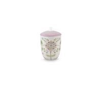 PIP STUDIO Boîte avec couvercle LILY & LOTUS 1,5l Blanc cassé lilas