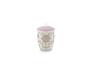 PIP STUDIO Boîte avec couvercle LILY & LOTUS 1,5l Blanc cassé violet