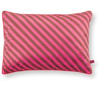 Pip Studio Coussin décoratif à rayures Rose 35 x 50 cm