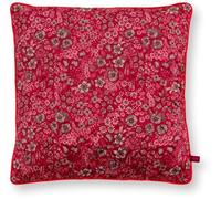 Pip Studio Coussin décoratif matelassé Daisy Dreams Rouge 50 x 50 cm