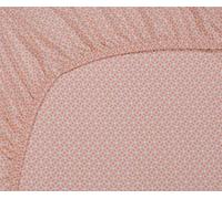 Pip Studio Drap-housse Cross Stitch Corail 160 x 200 cm
