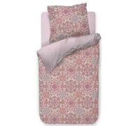 Pip Studio El Bordado Parure de lit en percale rose avec motifs floraux, géométriques, fruits et noix, dimensions : 135 x 200 cm