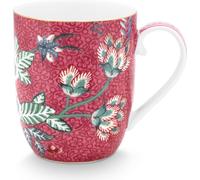 Pip Studio Flower Festival Porcelaine Petite tasse Fleurs Rose foncé 145 ml