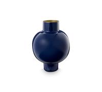 Pip Studio Grand vase en métal, bleu roi, 31,5 x 42 cm