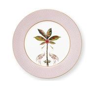 PIP STUDIO La Majorelle Assiette à petit-déjeuner rose avec héron 21 cm