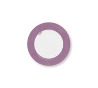 PiP Studio Lily&Lotus Assiette à petit-déjeuner Blanc/violet 21 cm