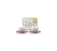 Pip Studio Lily/Lotus Lot de 4 tasses violettes 280 ml