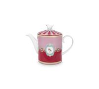 Love Birds Théière Médaillon Rouge/Rose - 1,3L Pip Studio