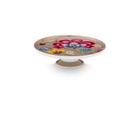 PIP STUDIO Mini présentoir à gâteau 21cm BLOOMING TALES Fantasy Khaki camel