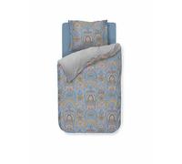 PIP STUDIO Parure de lit en percale JABALI FLOWER 70x90cm / 140x200cm Bleu bleu