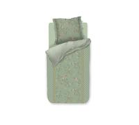 Pip Studio Parure de lit Kili Flower - Couleur : vert - Dimensions : 155 x 220 cm + 80 x 80 cm