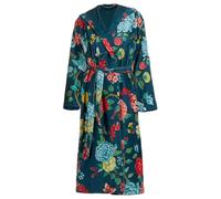 PiP Studio Peignoir en tissu éponge Good Evening pour femme - Bleu foncé - Avec capuche