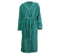 PIP Studio Peignoir en tissu éponge jacquard pour femme Soft Cellige Green avec capuche, vert, S