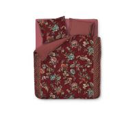 PIP STUDIO Perkal Bettwäsche Poppy Stitch 2x 70x90cm / 200x200cm rouge foncé