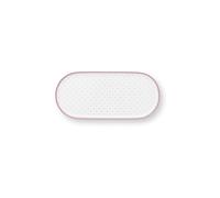 PIP STUDIO Plat petit 25x12cm JOLIE DOTS Or/Rose blanc