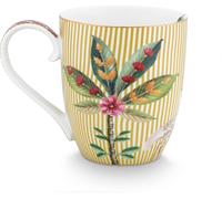 Pip Studio Porcelaine La Majorelle Yellow Grande tasse jaune 450 ml