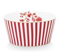 Pip Studio Royal Stripes Bol Rose foncé 12 cm