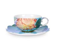 Pip Studio Royal Tasse et soucoupe à thé Taille : 250 ml, Couleur : flowers
