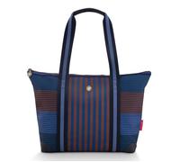 Pip Studio Sac de voyage bleu marron pour femme - Tilda Tote Bag M Stripe Blue 302035