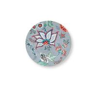 Pip Studio - Set de 4 assiettes 'Flower Festival' (Bleu clair, 17cm)