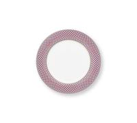 Pip Studio - Set de 4 assiettes 'Flower Festival' (Bleu clair, 26.5cm)