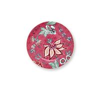 Pip Studio - Set de 4 assiettes 'Flower Festival' (Rose foncé, 17cm)