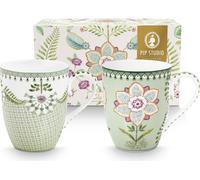 Pip Studio Tasses en porcelaine Set de 2 Lily&Lotus Light Green 350 ml