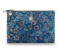 Pip Studio Trousse de Maquillage Charly Cosmetic Flat Pouch Quilted Daisy Dreams Blue Bleu